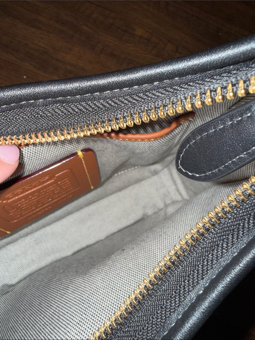 Coach Curve Zip Shoulder Bag - Picture 8 of 11